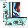 KEYSION Shockproof Armor Case for Realme GT 7 7T Silicone+PC Upright Metal Live Ring Stand Phone Cover for OPPO Realme GT 7T 5G
