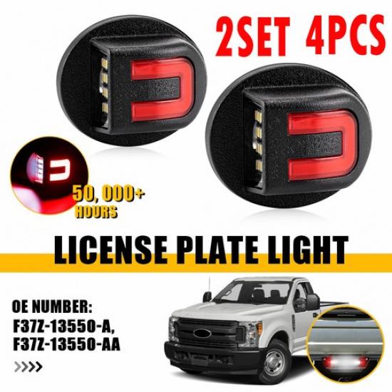 4x LED License Plate Light For 1997-02 Ford Expedition/2006-08 Lincoln Mark LT A
