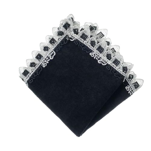 

Кружево Чикадзава Японское кружево Полотенце Носовой платок Рисовый шарик Черный