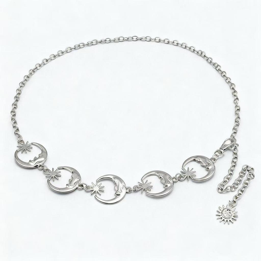 Cross Atmosphere Metal Pendant Waist Chain - Trendy Women's Fashion Accessory Body Chain