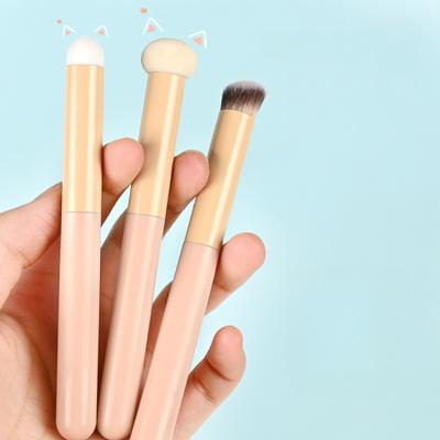 Brochas de maquillaje corrector, cabeza de esponja de seta, cepillo cosmético profesional para labios, mezcla de bases para rostro, herramienta de maquillaje de belleza para mujeres