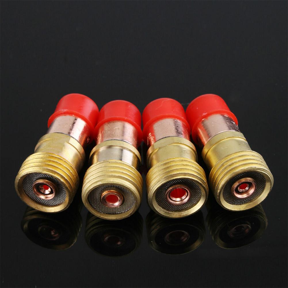 Glass Welding Cups TIG Gas Lens Kit For TIG Welding Professional Welding Projects Kit Welding Nozzle Short Gas Lens Chucks