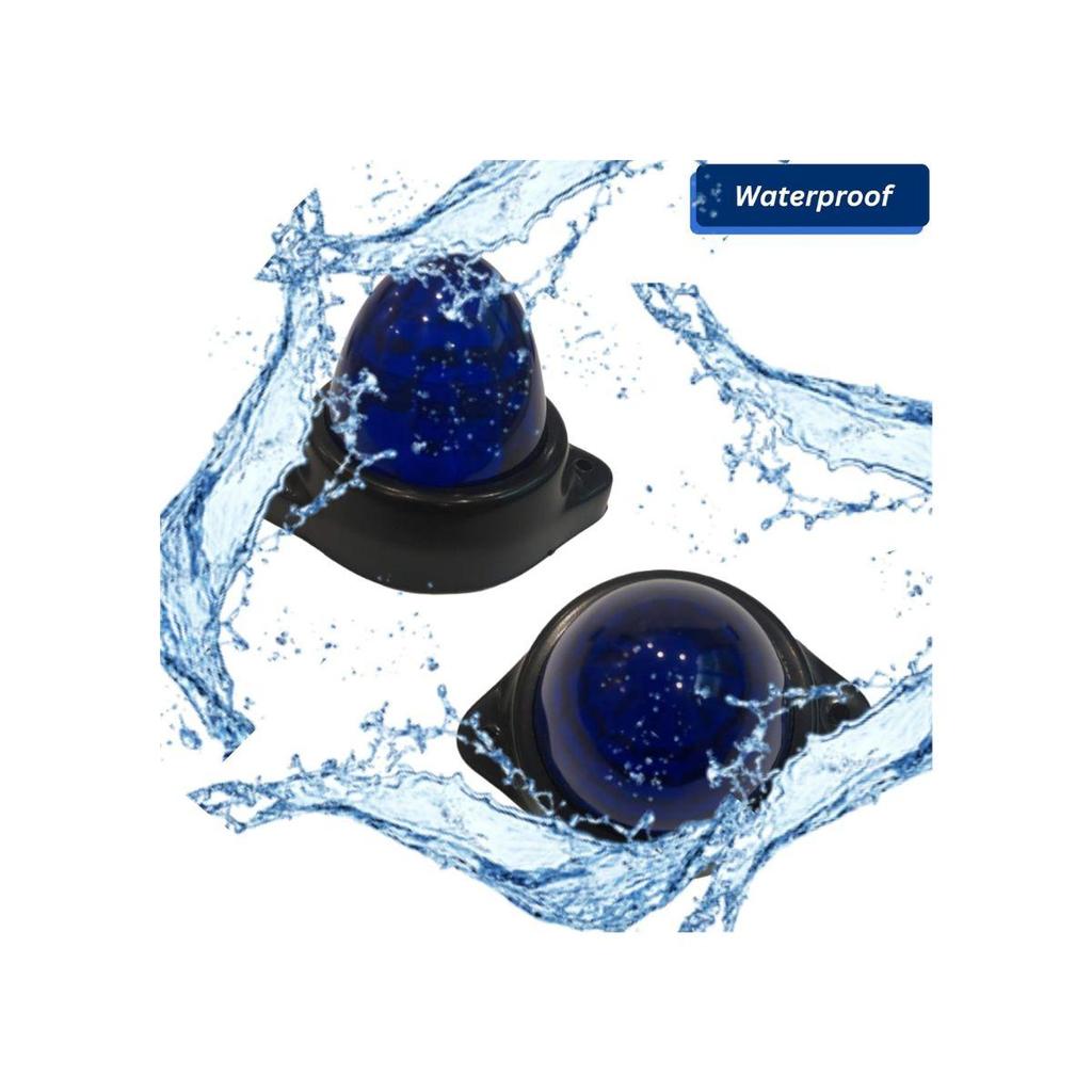 8 buc Lumini Laterale LED pentru Camion rv lumini remorcă tip bulă, 24V Marker Impermeabil Albastru Pentru AUTOBUS Lumină Laterală LED de Marcaj Potrivire Universală