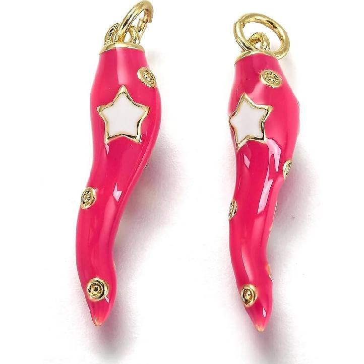 LiQunSweet 20 pcs 10 Styles Vegetable and Fruit Enamel Charms Watermelon Strawberry Banana Carrot Charms for DIY Jewelry Bracelet Necklace Earring