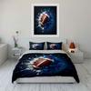 Sports-Themed Splashes Football Gear  kid's and adults' bedroom decor, Exquisite three-piece bedding set gift