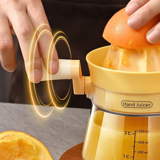 Manual Citrus Juicer with Reamer Heavy-Duty Orange Lemon Squeezer for Fresh Juice Dishwasher Safe Portable Citrus Juicer Tool for Home Kitchen