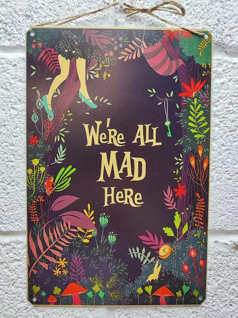 Anne Hathaway White Queen Disney Metal Poster, Alice in Wonderland Wall Art
