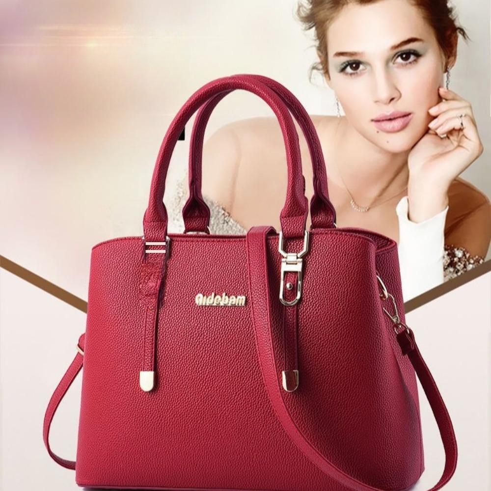 Borsa in vera pelle da donna, borsa da donna, borsetta per neomamme, borsa da donna di mezza età, borsa grande, borsa a tracolla crossbody di grande capacità