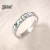 Fish Dog Bone Ring Couple Cartoon Cat Graffiti Design Matte