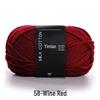 4-Ply Yimian Medium-Fine Milk Cotton Baby Yarn for Hand-Knitted DIY Projects