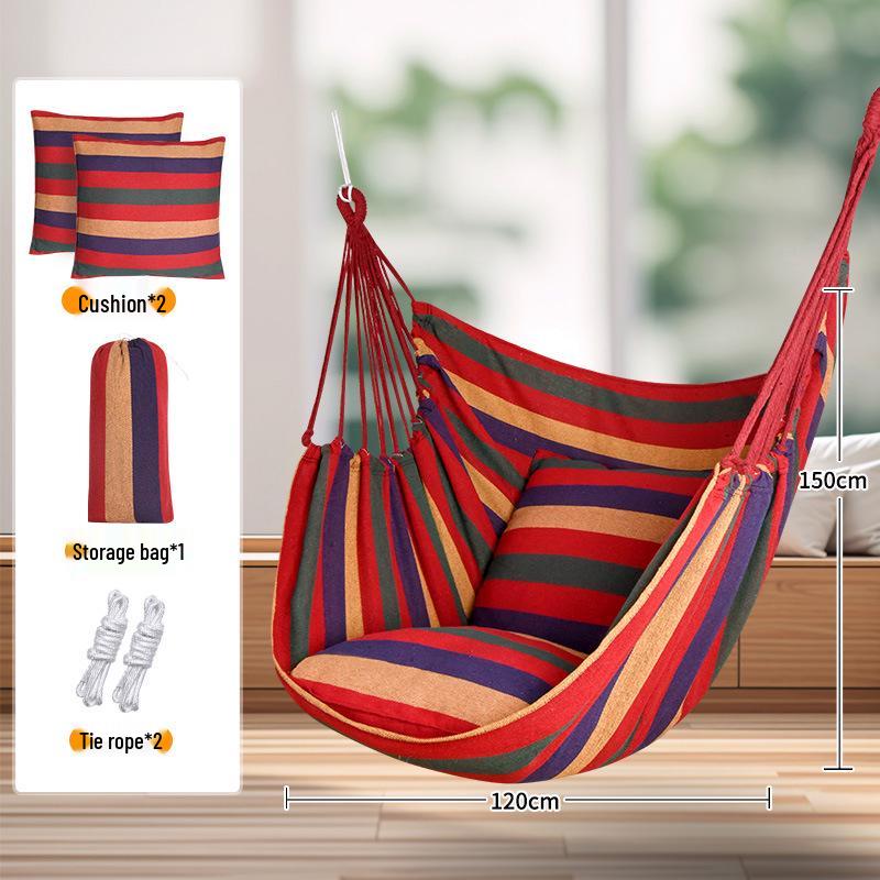 TEMU Dormitory Hammock: Indoor/Outdoor Thickened Hanging Chair & Swing Basket.