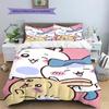 chiikawa Pattern Bedding,Quilt Set Quilt Cover Pillowcase Home Birthday Gift (1 * duvet cover + 2 * pillowcase, without core)