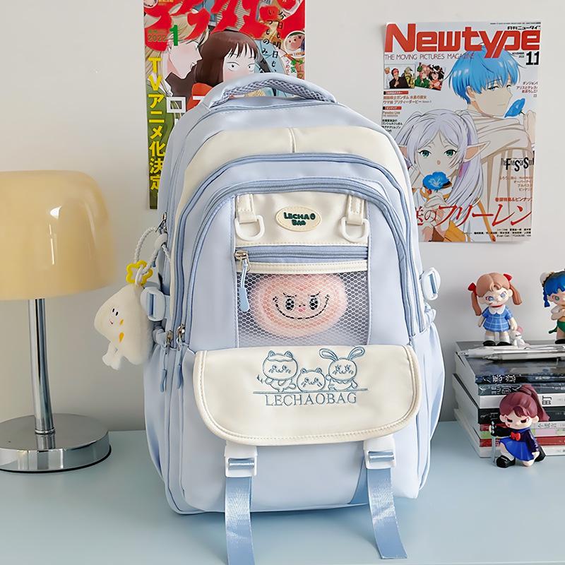 

Japanese Style Large-Capacity Ita Backpack for Women and Students Backpack Only синий