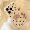Cartoon Cute Polka Dot Kitten Phone Case Suitable for iPhone 15, iPhone 16, iPhone 17 Pro Max