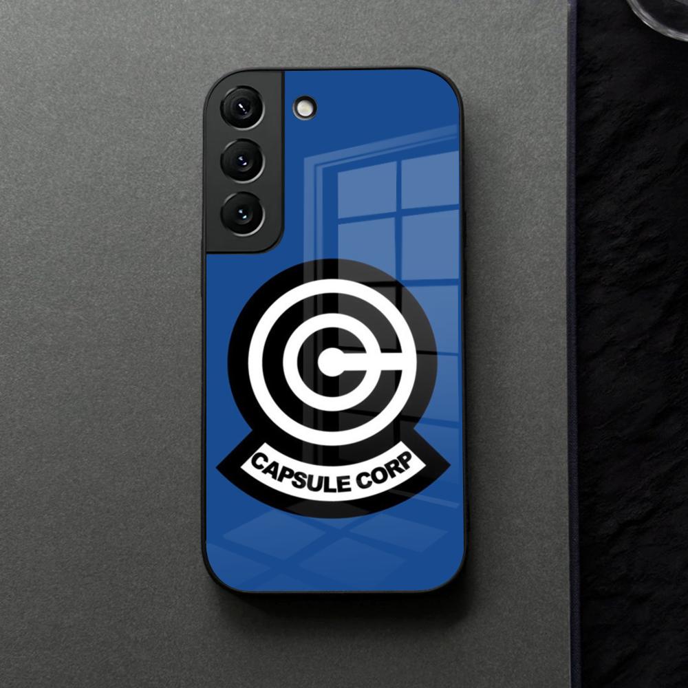 Capsule Corp Skullies Phone Case Glass For Samsung Galaxy S21 S25 S22 S20 S24 S23 Ultra Fe Plus A16 A34 A54 A24 Coque