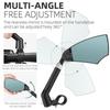 Anti-Glare Handlebar Bike Mirror Bike Rear View Mirror 360 ° Angle Adjustable Ankle Bicycle Mirror For 0-1.97in