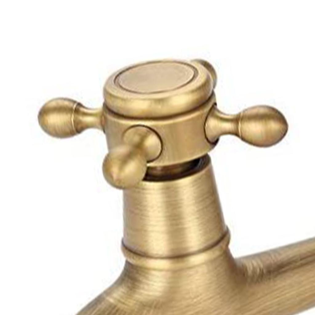 Měděná dřezová baterie Vintage Prodloužená Bronzová barva Jednopáková baterie na studenou vodu pro kuchyňský dřez Mop