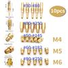 Pack of 10pcs Motorcycle Carburetor Main Jets Slow Pilot Jets for PWK PWM Keihin OKO CVK NSR KSR Carb Set Injector NozzleCarburetors Jets 7