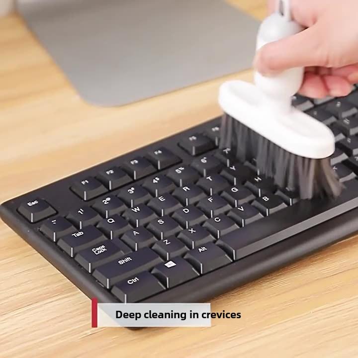2-in-1 Keyboard Cleaning Brush, Multifunctional Crevice Brush for Desktop, Window Groove, Home Dust Removal