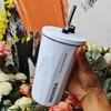 Nishida Hot with Lid and Stainless Perfect for with Silicone Ice Vacuum 600ml Tumbler, Insulated, & Cold, Straw, Stylish, Steel, Office, Outdoors,