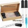 Präzisions 1ML Glas-Messpipette mit Gummiball, Gerade, Gebogen & Kugelspitzen für Ätherische Öle & Laborgebrauch