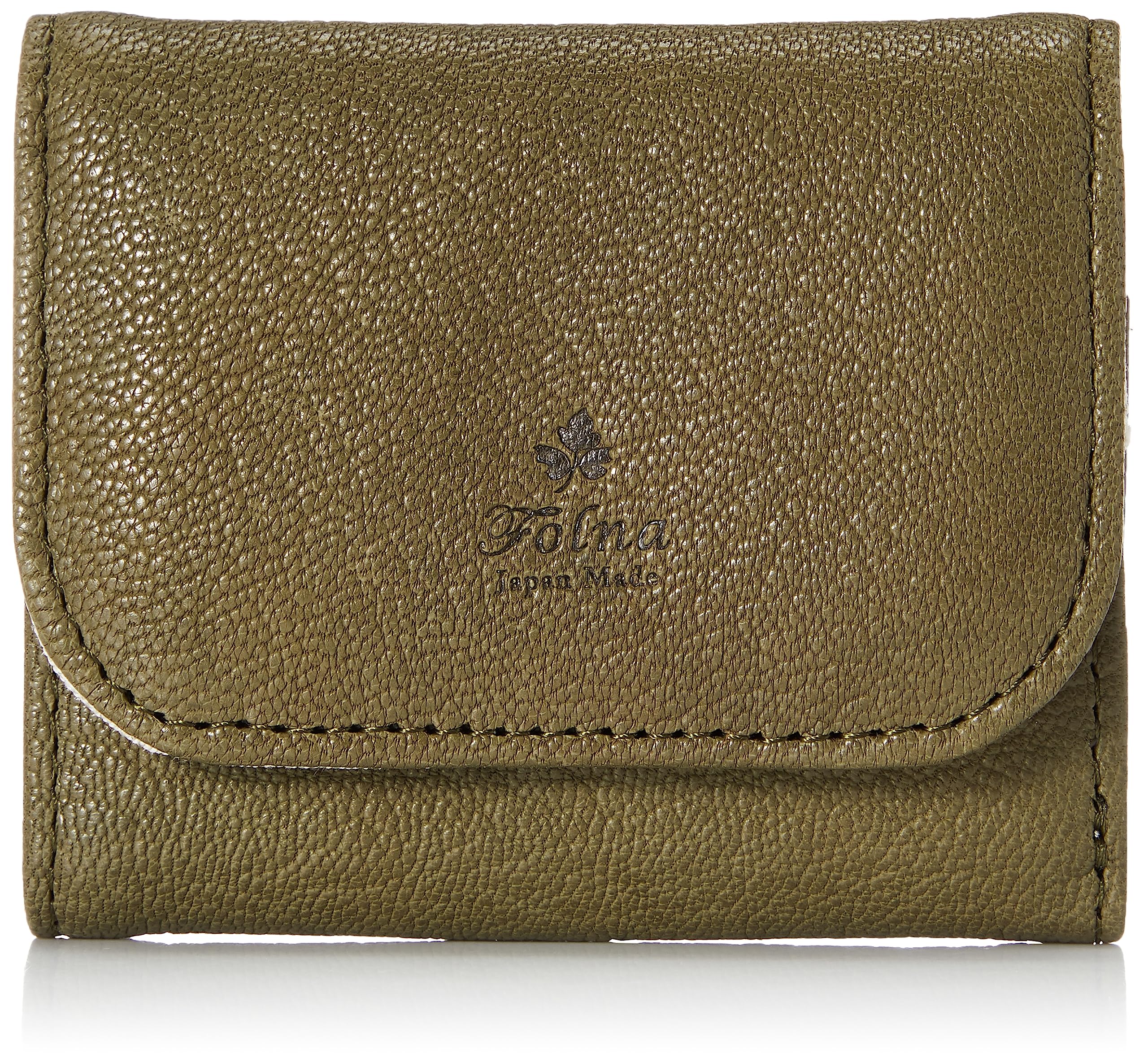 Женский мягкий козий трифолд-кошелек Forna, Зеленый