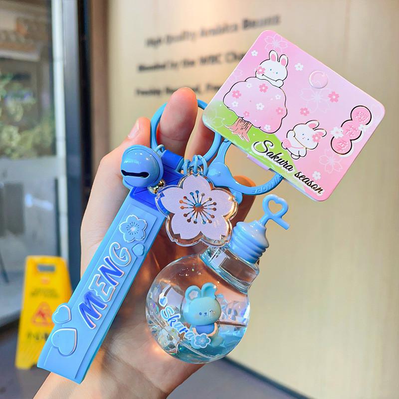 Cute Acrylic Bunny Keychain Cartoon Rabbit Pendant Gift For Kids And Adults