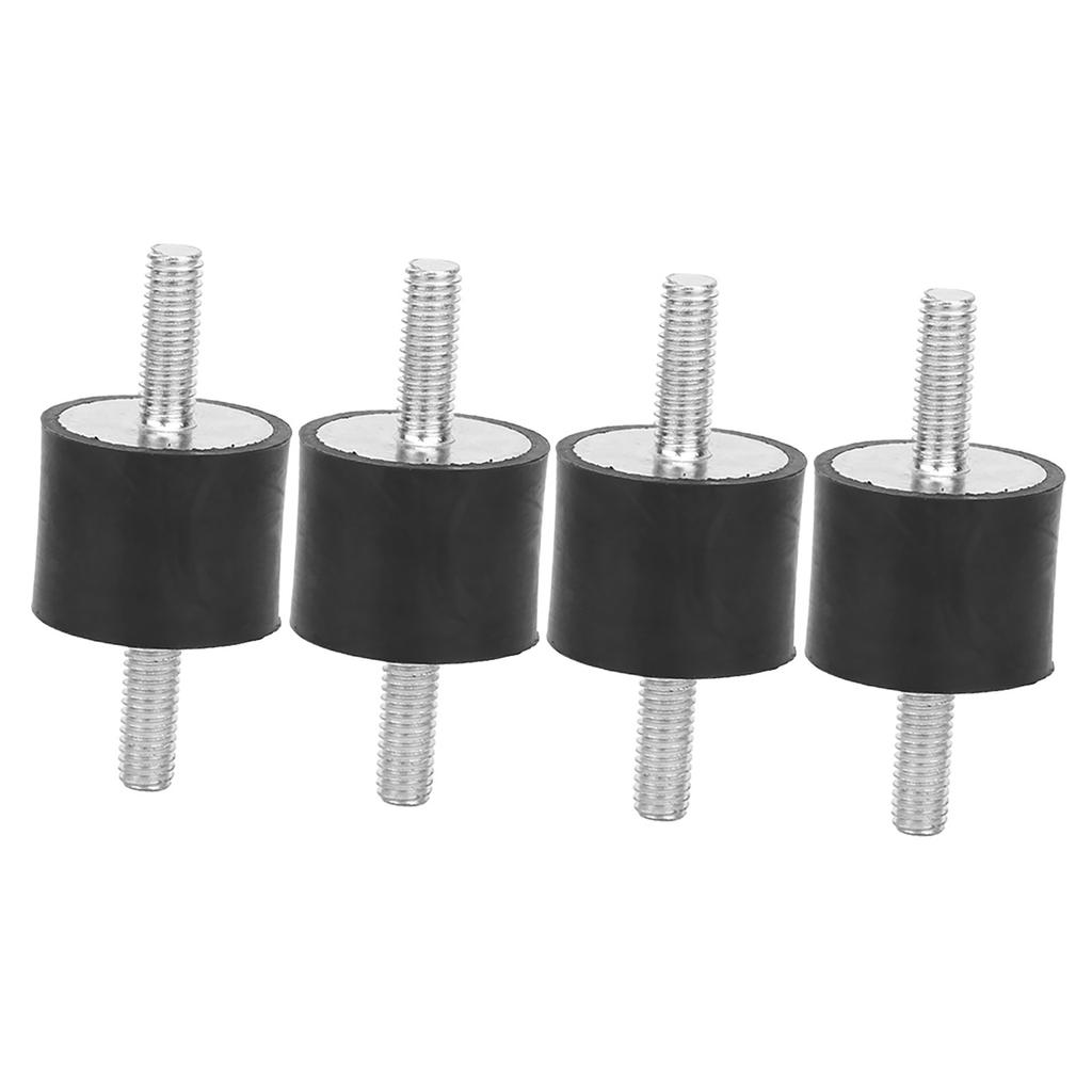 4 pezzi M6 Supporti in gomma Maschio Antivibrazione Silentblock Bobine per barche per auto (VV25*20 M6*18)