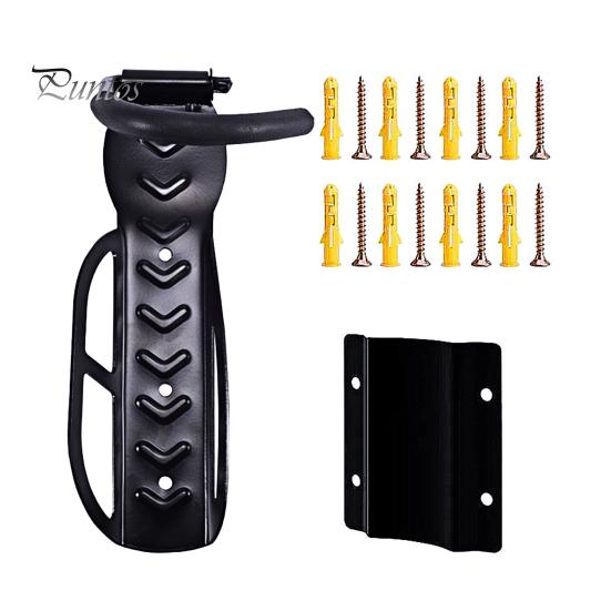 

Крепление для велосипеда на стену гаража с винтами, прочное, выдерживает до 40 кг, вертикальный складной крючок для вешалки велосипеда для горных дорог в помещении чёрный