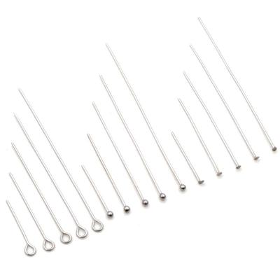 200 Pcs 20-70mm Stainless Steel Ball/Eye/Flat Head Pins for DIY Jewelry