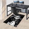 Dark Cat Connection Carpet For Playroom Bedroom Living Room Sofa Home Decorkids Game Area Rug Nonslip Floor Mat
