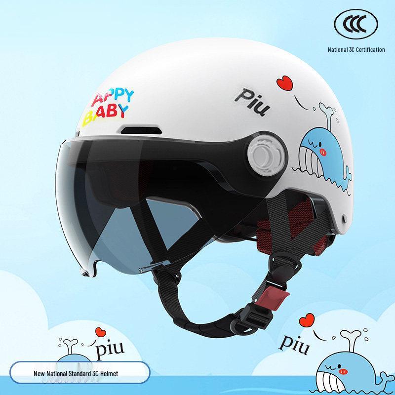 3C Certified All-Season Children s Electric Vehicle Helmet with Sun Protection for Boys and Girls