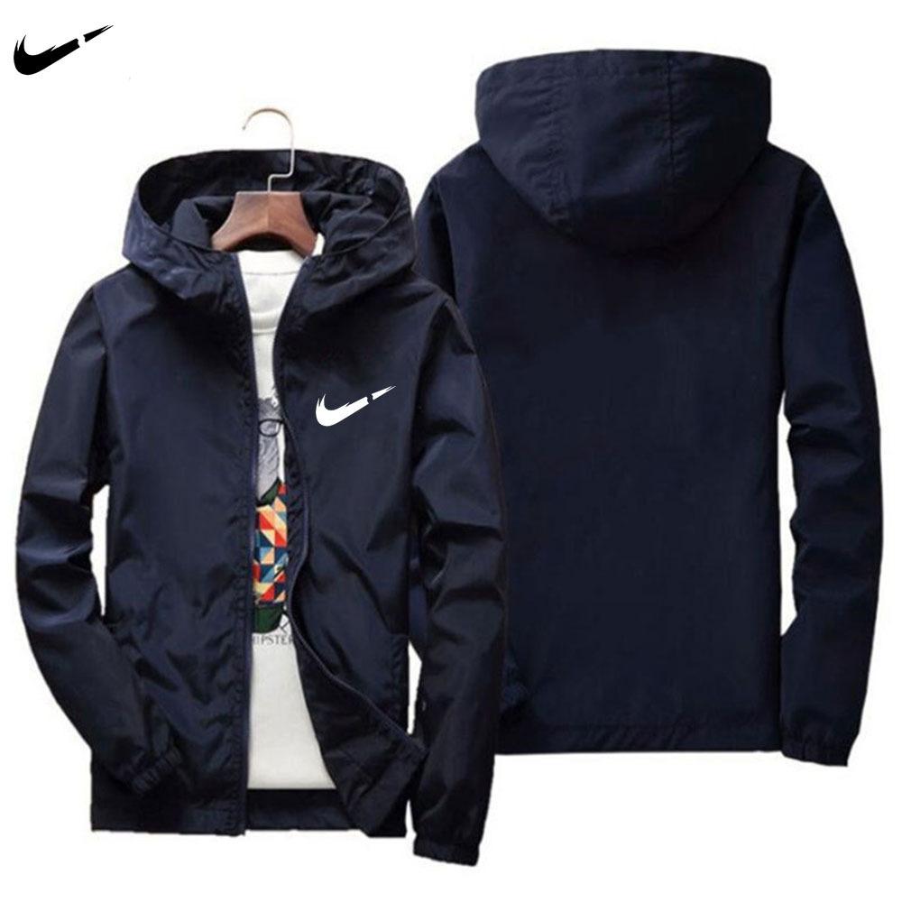 Fashionable loose cardigan with zipper jacket, trendy brand casual and versatile hooded jacket, windproof and rainproof jacket