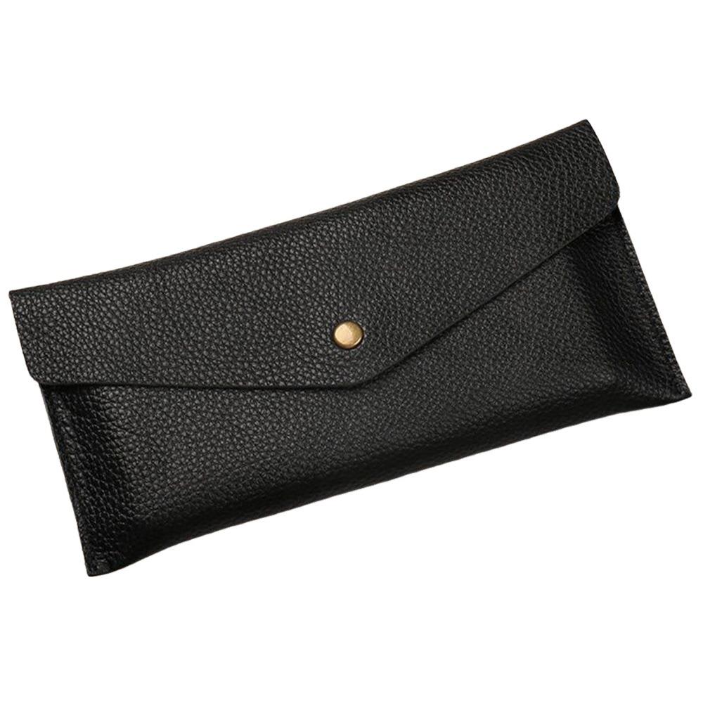 New Soft Leather Wallet One-piece PU Leather Coin Purse Large Capacity Card Holder for Cash Storage