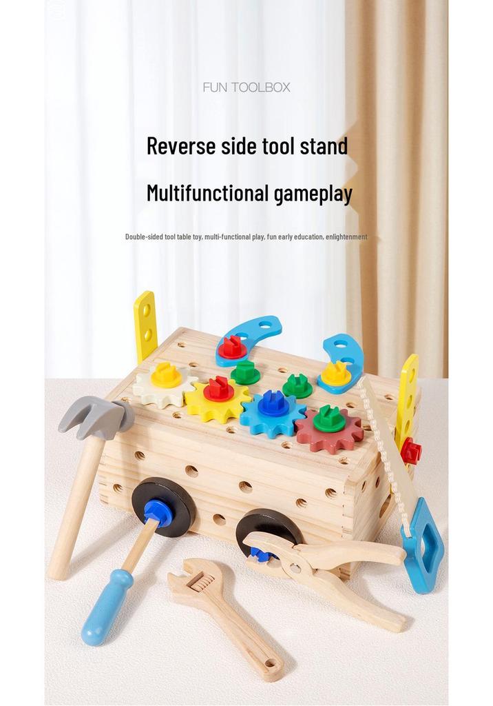 Children's Wooden Toolset: Multi-functional Nut & Bolt Assembly Educational Toy