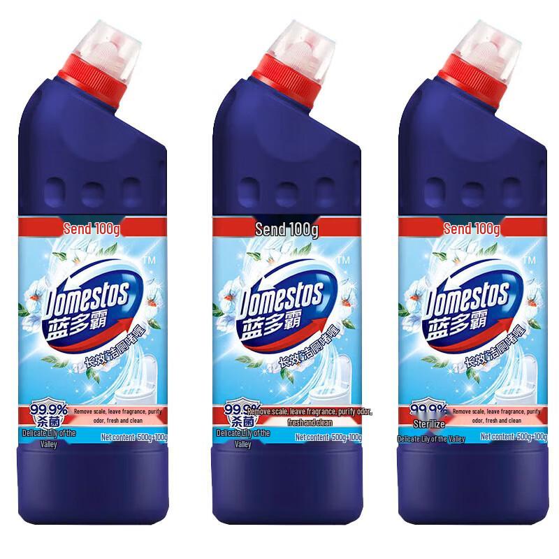 Domestos Long-Lasting Toilet Cleaner Gel - Jasmine Scent (600g x 3 Pack)