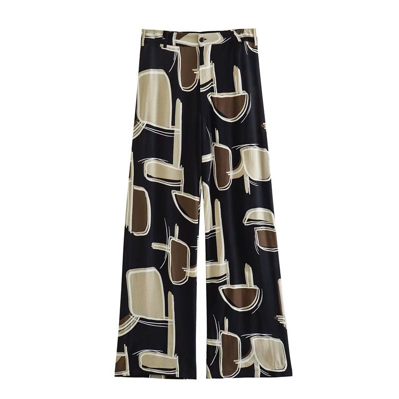 Fashion Style New Arrival Fashion Trendy Women's Clothing Loose Black Pocket Print Blouse Shirt 3198042 800