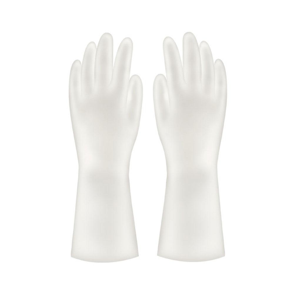 

Silicone world 1 Pairs waterproof rubber latex dish washing gloves kitchen durable cleaning housework chores dishwashing tools M