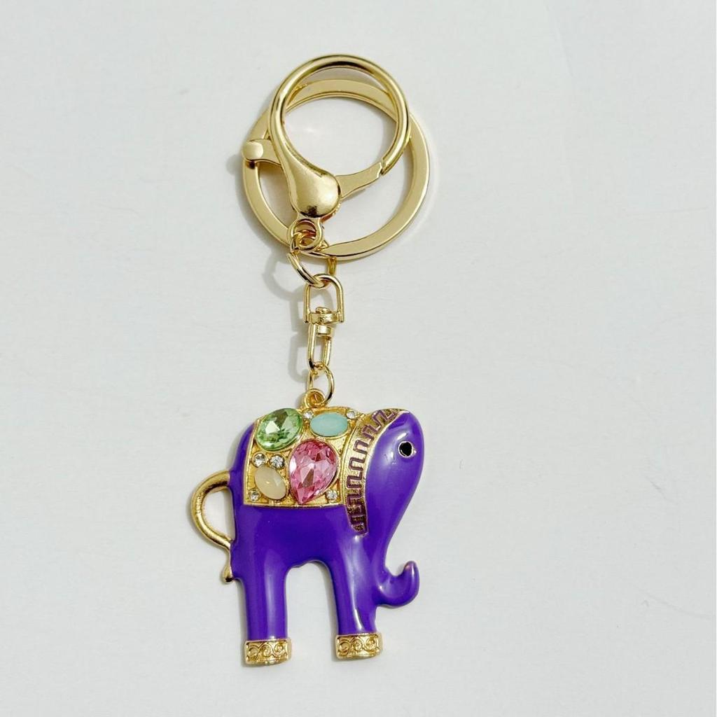 Kristall Strass Elefant Schlüsselanhänger: Süßer Taschenanhänger & Autozubehör Geschenk für Frauen