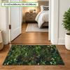 1pc 2D Flat Moss Greenery Printed Area Rug, Hand Washable Non-Slip Decor Mat for Living Room, Bedroom, Entryway & Spa