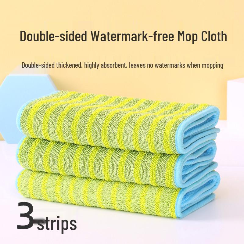 Double-Sided Thickened Mop Cloth Replacement for Flat Mop