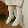 DAILYLIKE Daily Kids Ribbon Frill Socks 4-Pack Korean Cute Ruffle Socks for Girls