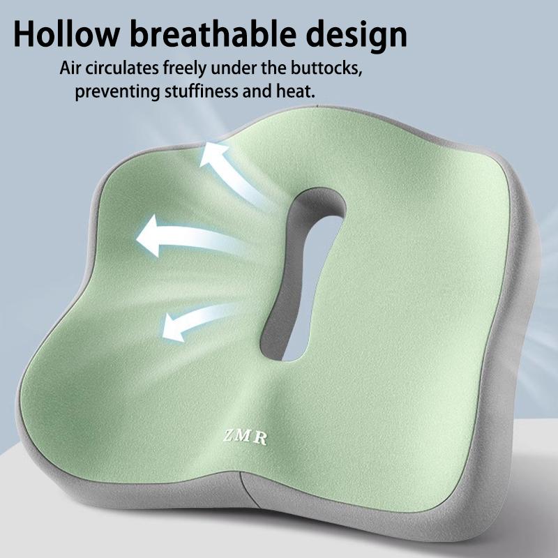 Office Seat Cushion Backrest Integrated Seat Cushion For Lumbar Support Pressure Relief Memory Foam Seat Cushion