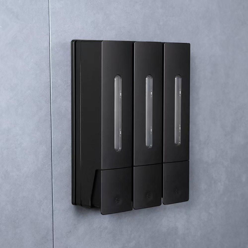 Double Head Wall-mounted Manual Soap Dispenser Shampoo Hotel Household Bathroom Punch-free Soap Dispenser 400ML Large Capacity