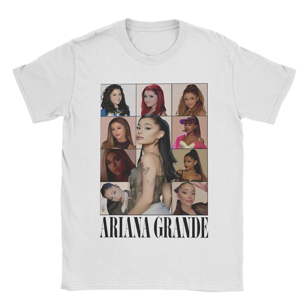 Men Ariana Grande The Eras Tour T Shirts The Dangerous Woman Era 100% Cotton Clothes Summer T Shirt O-Neck Casual Tee Shirt