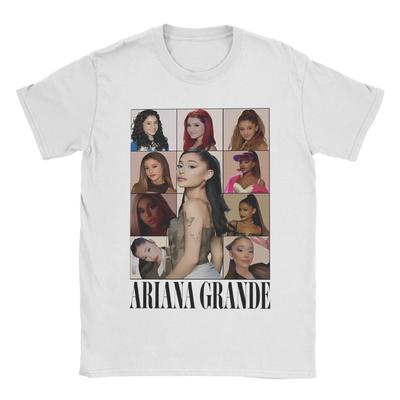 Men Ariana Grande The Eras Tour T Shirts The Dangerous Woman Era 100% Cotton Clothes Summer T Shirt O-Neck Casual Tee Shirt