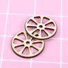 20Pcs Wood Jigsaw Gears Assorted Sizes for Crafting Decorative Accessories Art Projects DIY Ornament Scrapbooking Wall