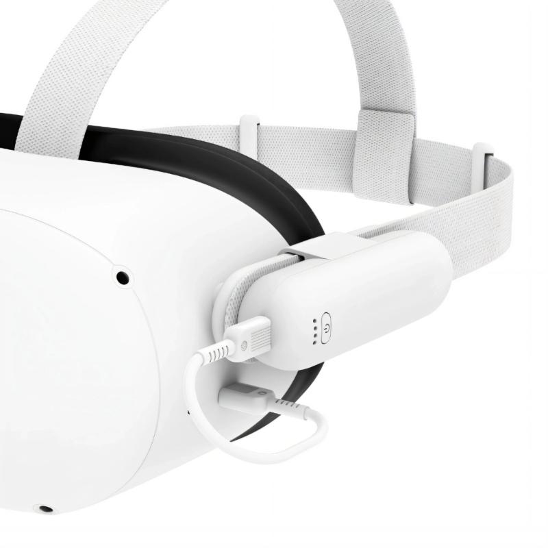 Universal VR Battery Pack with Cable for VR Headsets Plugs Play Charging and 2 3 Times Longer Runtime