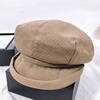 New Fashion Beret Hat Women Vintage Newsboy Cap With Short Brim Painter'S Artist Octagonal Hat For Autumn/Winter New