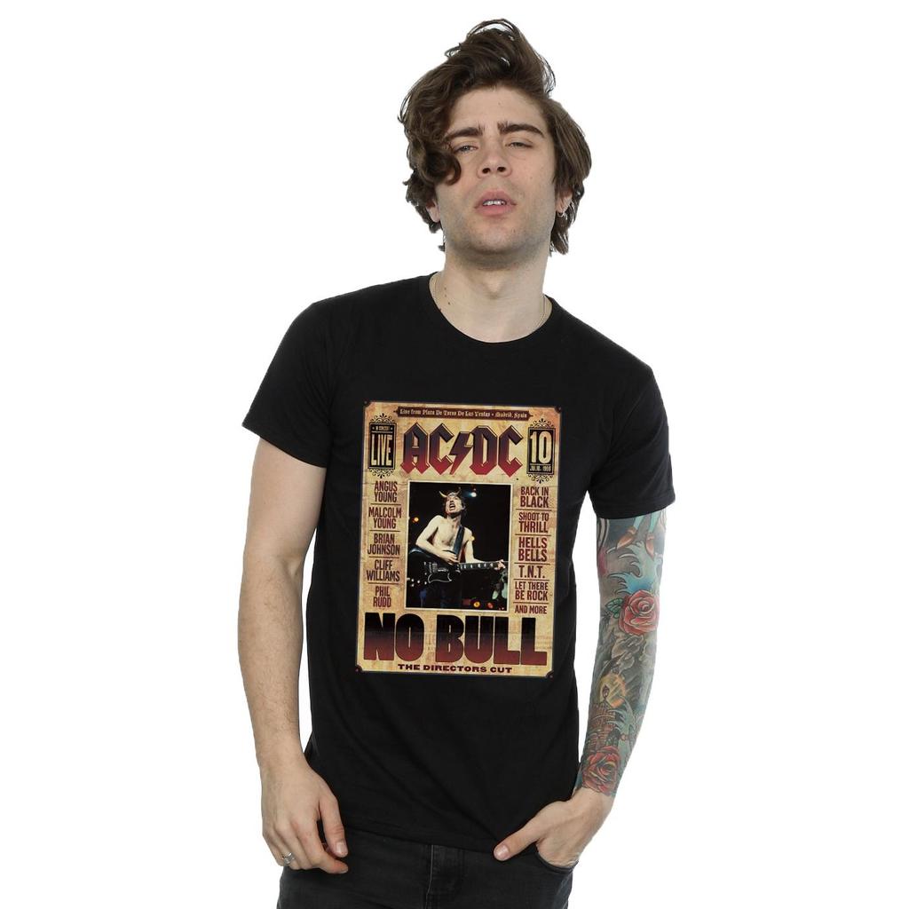 AC/DC Mens No Bull Live T-Shirt